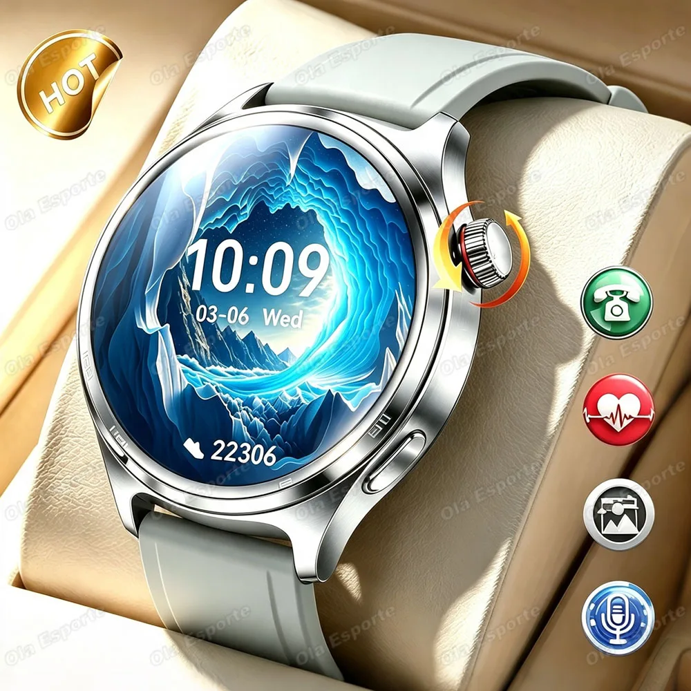 New Men's Smart Watch HD Display Health Tracking Bluetooth Calling Voice Assistant Call Reminder Sports Women's Smartwatch 2026