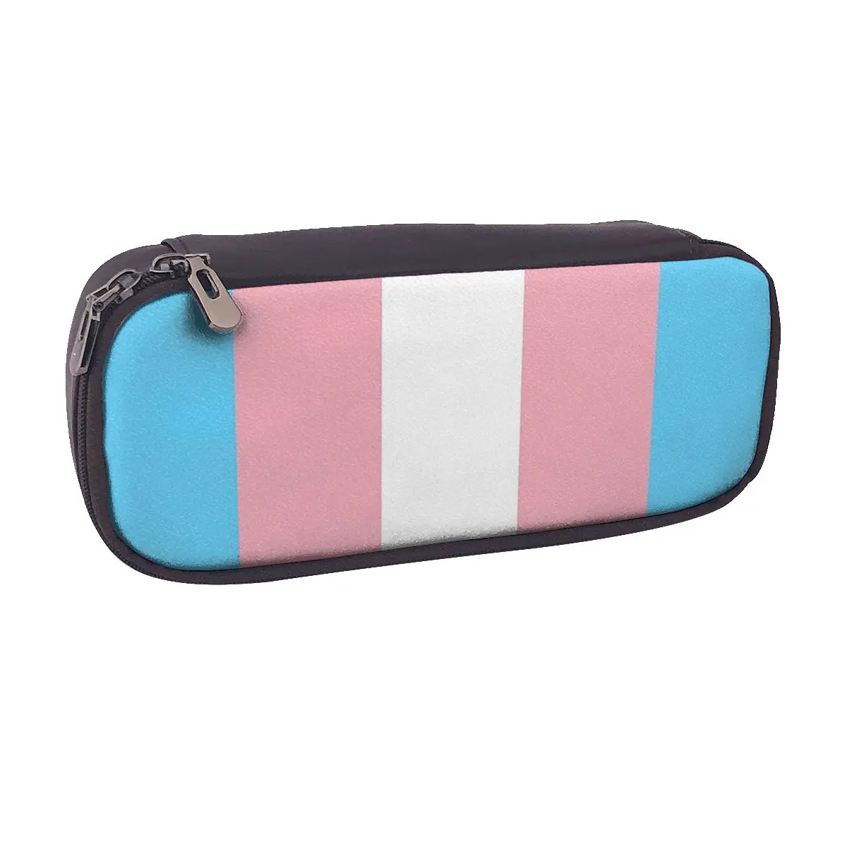 

Transgender Flag Lgbt Pride Leather Pencil Case for Kids Gifts Pen Box Pencil Bag Stationery Supplies