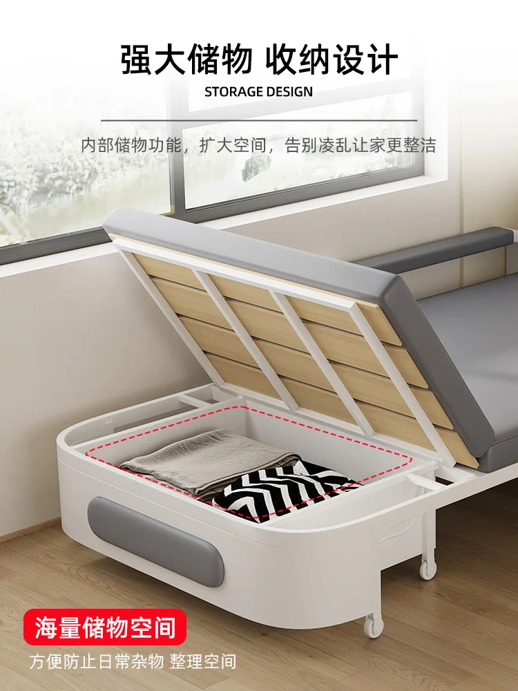 Single Sofa Bed Foldable Dual-Purpose 2022 New Small Apartment Folding Bed Balcony Multi-Functional