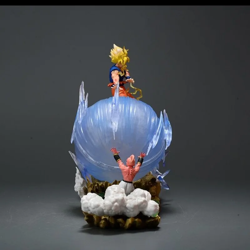 Anime Dragon Ball Z Majin Buu Vs Son Goku Figurka 22CM GK Pvc Figurki akcji Kolekcja statuetek Model Zabawka Prezenty