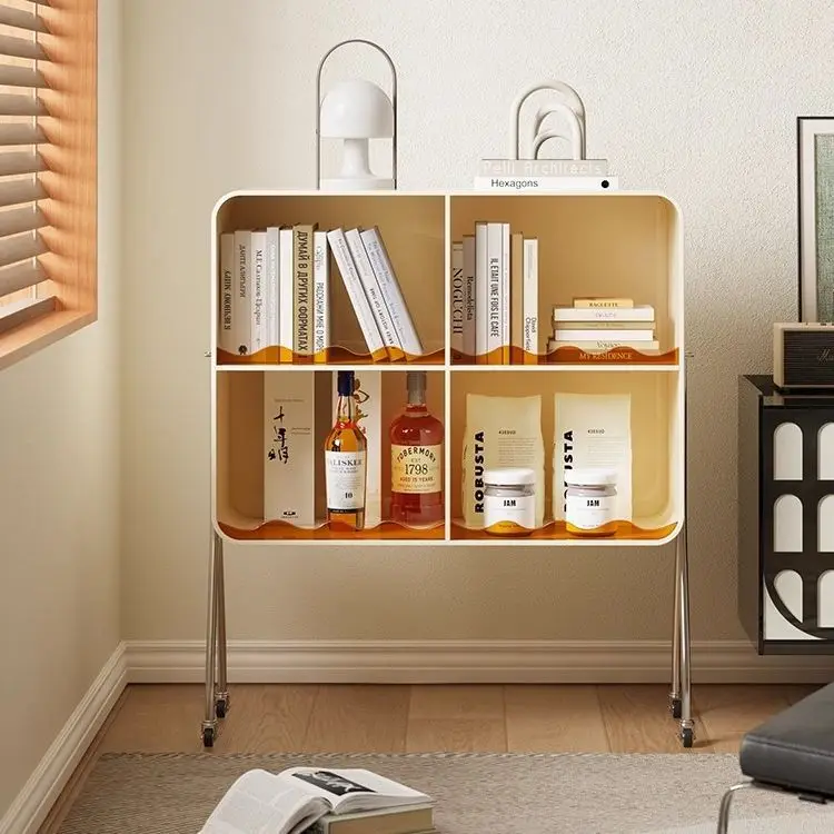 أريكة غرفة المعيشة من الأكريليك، رف متنقل للتخزين، خزانة جانبية حديثة وبسيطة لتناول الطعام على النبيذ #3