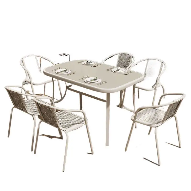 

Outdoor garden tables and chairs, casual waterproof and sunscreen, combination