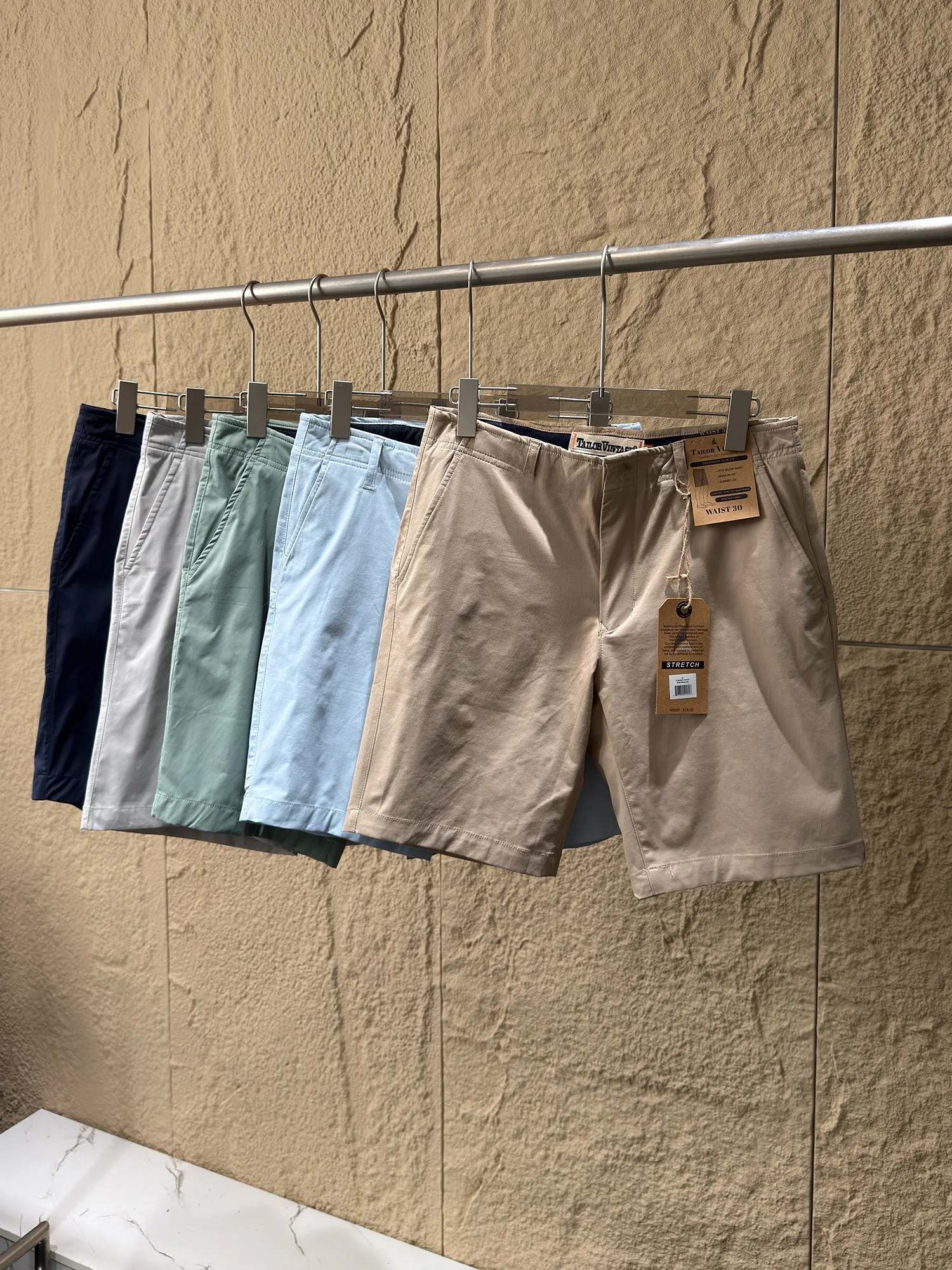 

Men's Summer Casual Breathable Silk Cotton Sweat Absorbent Outdoor Commuting Straight Leg Short Pants Nylon Lycra Blend
