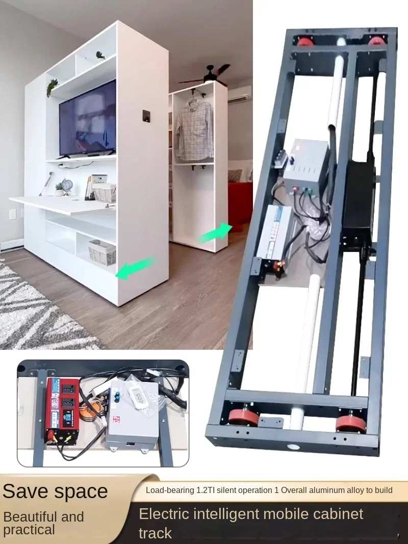 Pista de chasis de gabinete de TV, hardware de riel deslizante de traducción silenciosa