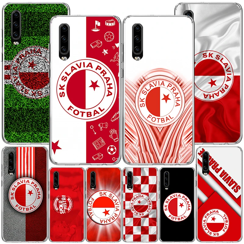 Sk Slavia Praha Czech Republic Phone Case For Huawei P40 P30 P20 P10 Lite Mate 20 10 Pro P Smart Z Y5 Y6 Y7 Y9 Personalized Prin