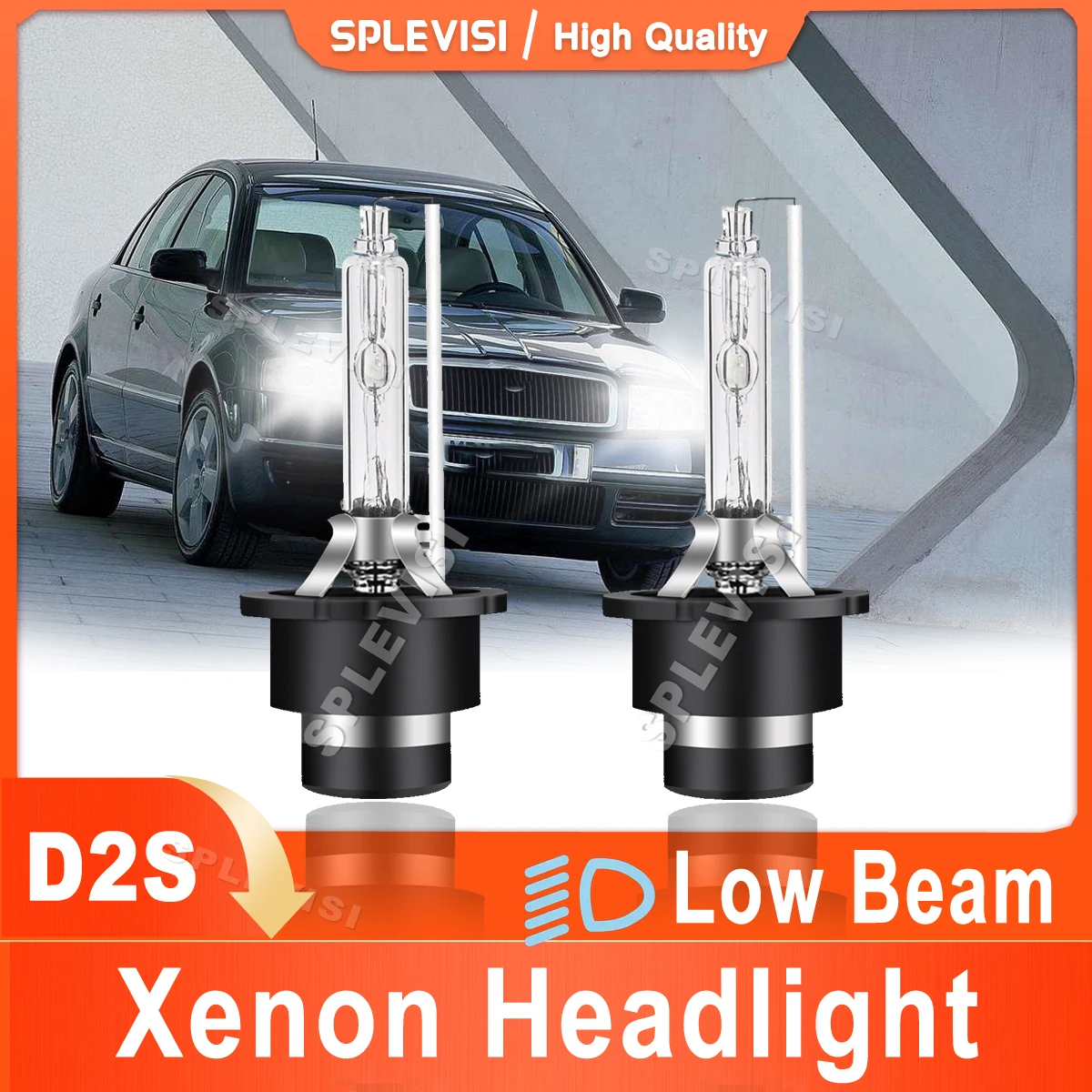 

2x D2S Xenon Lamp Headlight Low Beam 6000K White 9000LM HID Lamp For Skoda Superb MK1 2001 2002 2003 2004 2005 2006 2007 2008