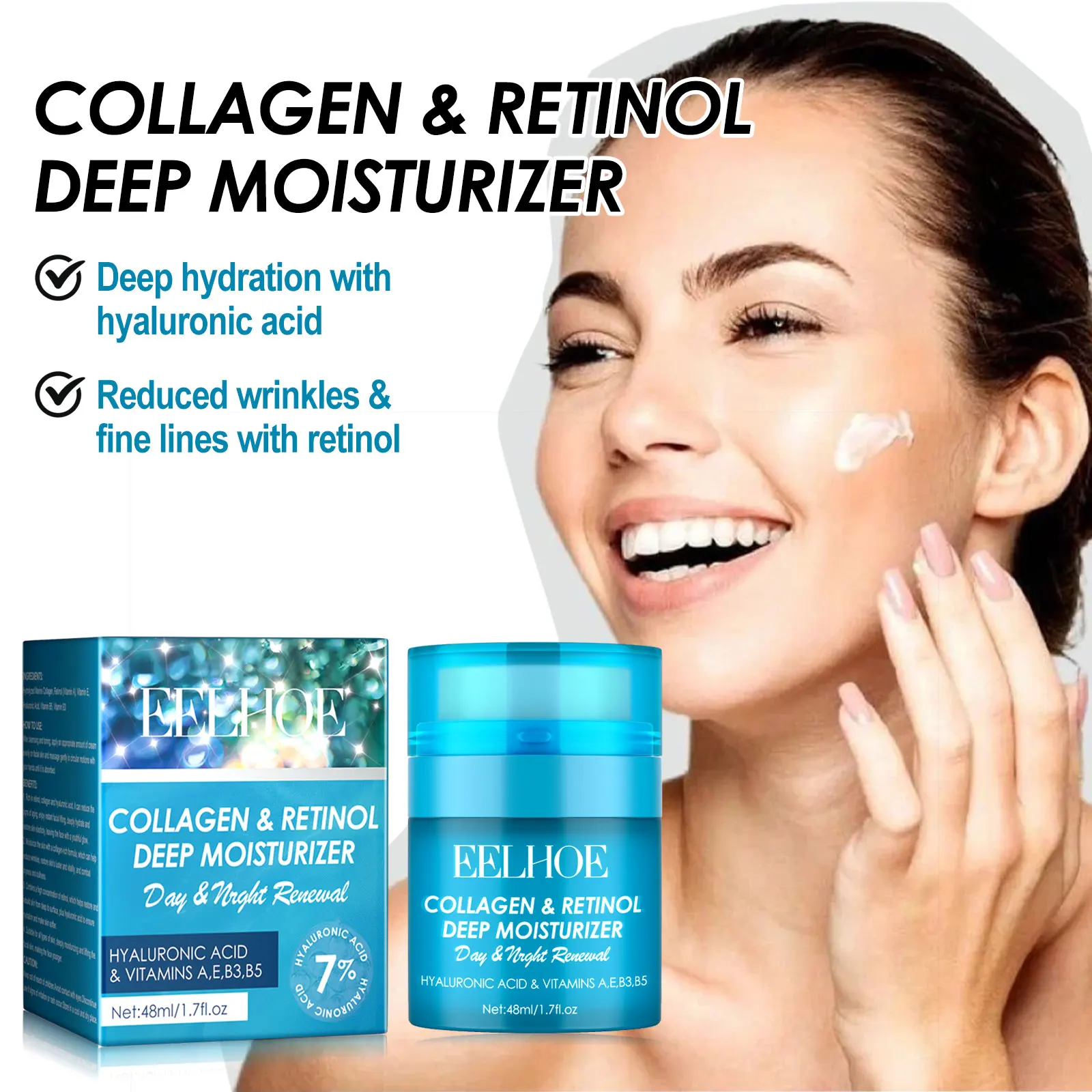 Anti Wrinkle Cream Delay Aging Remove Wrinkle Reduce Fine Lines Hydrating Brighten Collagen Boost Retinol Lifting Firming Cream