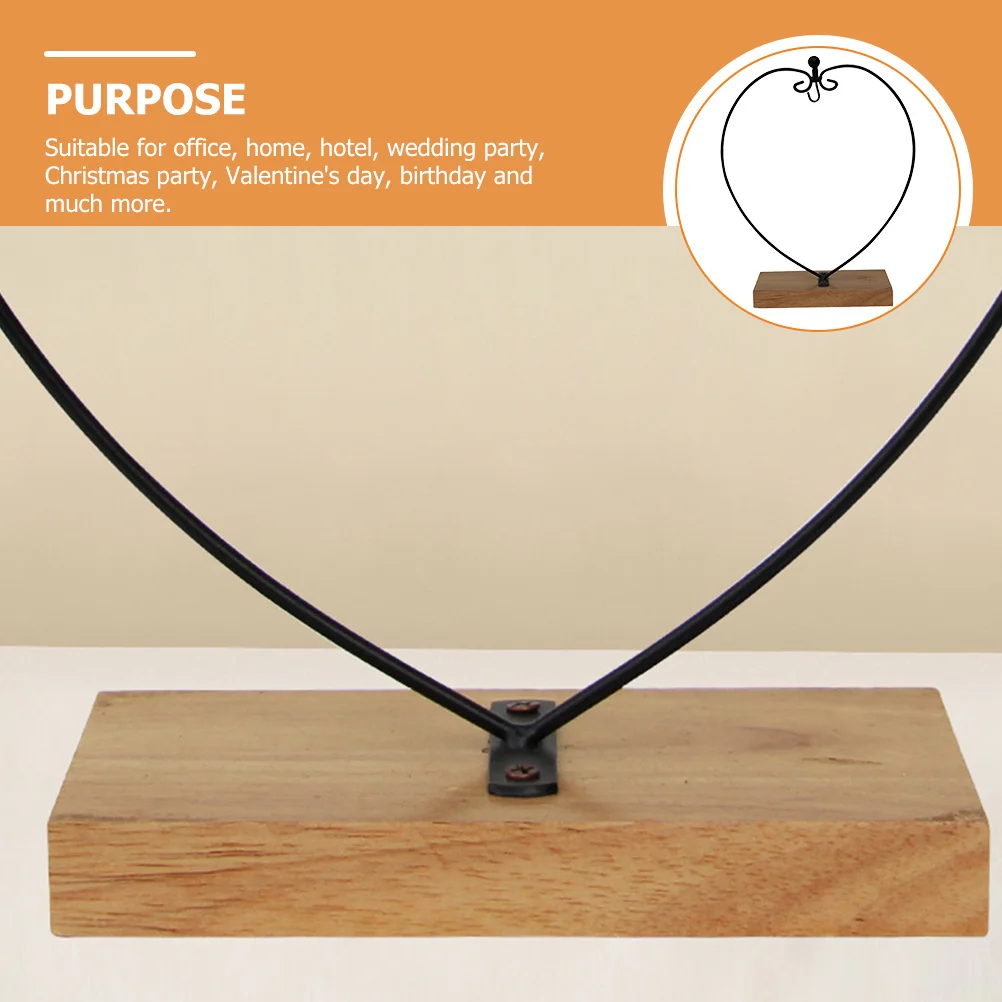 

Terrarium Display Stand for Hanging Glass Globes Ornament Holder with Wood Base Christmas Party Home Decor Upgrade