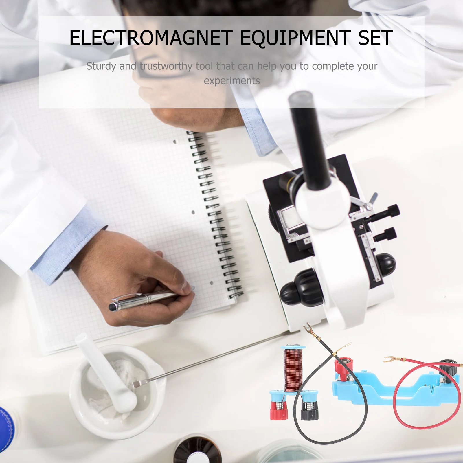 

2 Sets Electromagnet Experiment Physics Teaching Tool Self-made for Apparatus Equipment Primary School