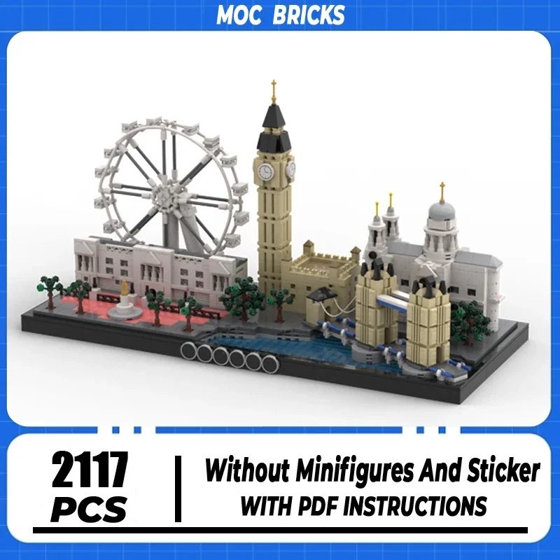 

Модель City Street View Moc, строительные кирпичи, собор, колесо обозрения, технология, модульные блоки, подарки, рождественские игрушки, сборка «сделай сам»