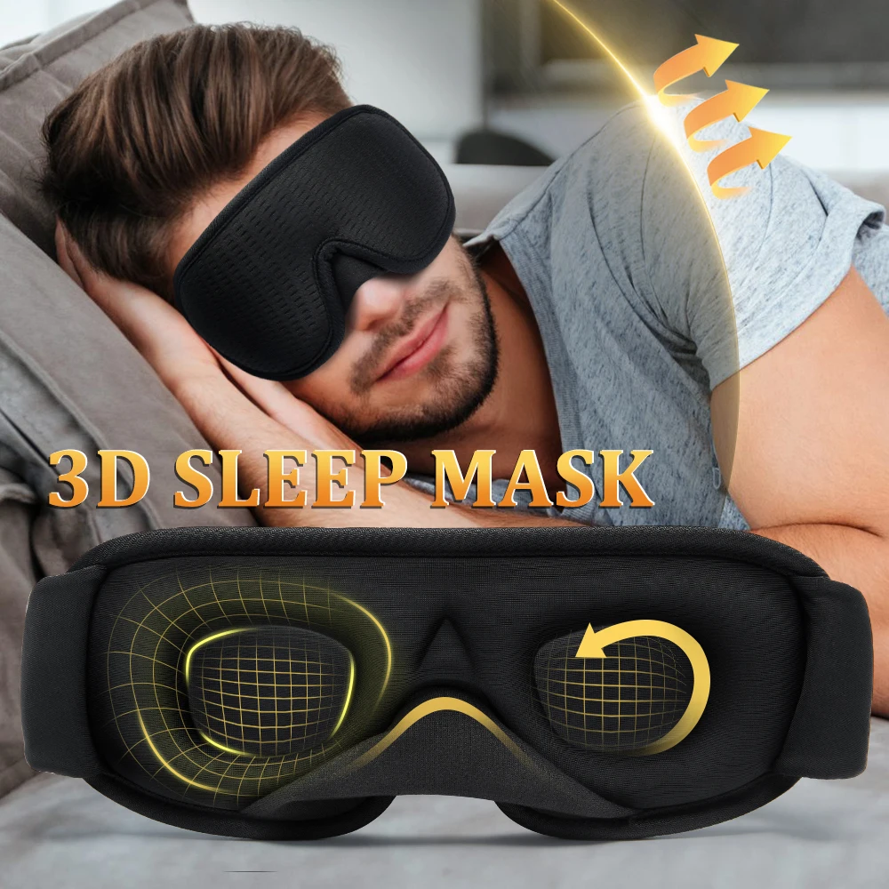 

3D Sleeping Mask Blindfold Sleeping Aid Face Mask Eyepatch Block Out Light Sleep Mask For Eyes Slaapmasker Eye Shade