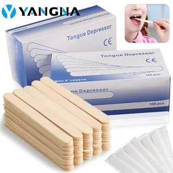 Disposable Wooden Tongue Depressor Individually Packaged Woman  Body Hair Removal Sticks Beauty Health Sterilize Tool Supply