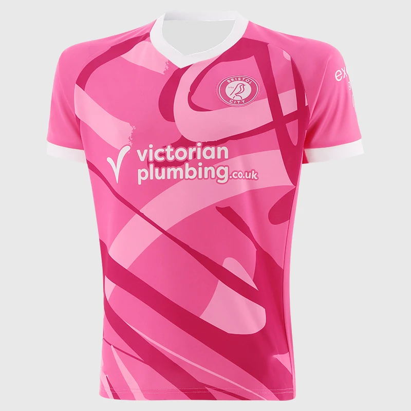 26_27 Saison Bristol City Trikot 3D-Druck Sport Freizeit Schnelltrocknend Outdoor Atmungsaktiv Familien-Partnerlook T-Shirt – Detail 3