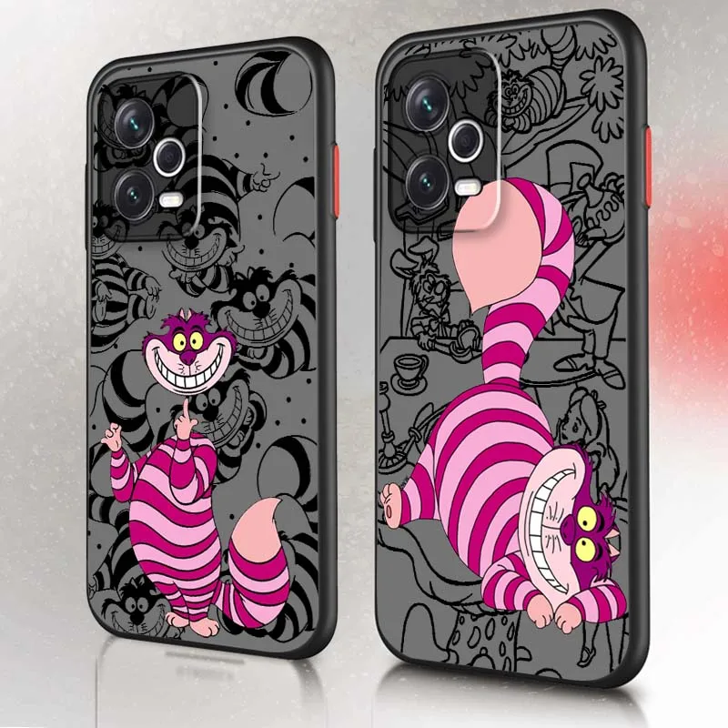 

Disney Cheshire Cat Cartoon For Xiaomi Redmi 114C 13C 13 12C 11A 10A K70 K60 K50 K40 K30 K20 Frosted Translucent Phone Case