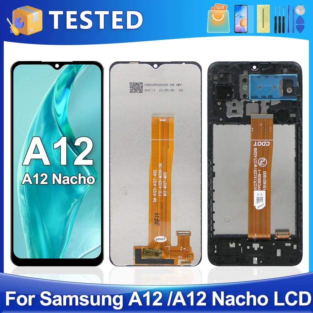 

6.5''A12 Nacho For Samsung For A125 A127 A125F A127F A125M LCD Display Touch Screen Digitizer Assembly Replacement