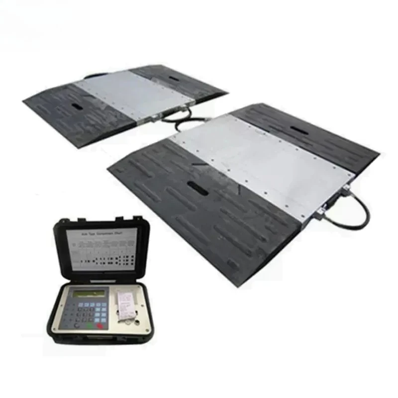 

2026Hot 102 Axle Load Truck Scale 20ton 10ton Scale Portable Axle Pad Scale with Plastic Ramp Wireless Display