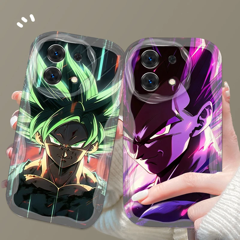 D-Dragon Ball Comics Goku Art For Xiaomi Redmi Note 14 11 13 12 Poco M6 X6 X5 X4 X3 M3 F4 Pro Plus 5G Wave Oil TPU Phone Case