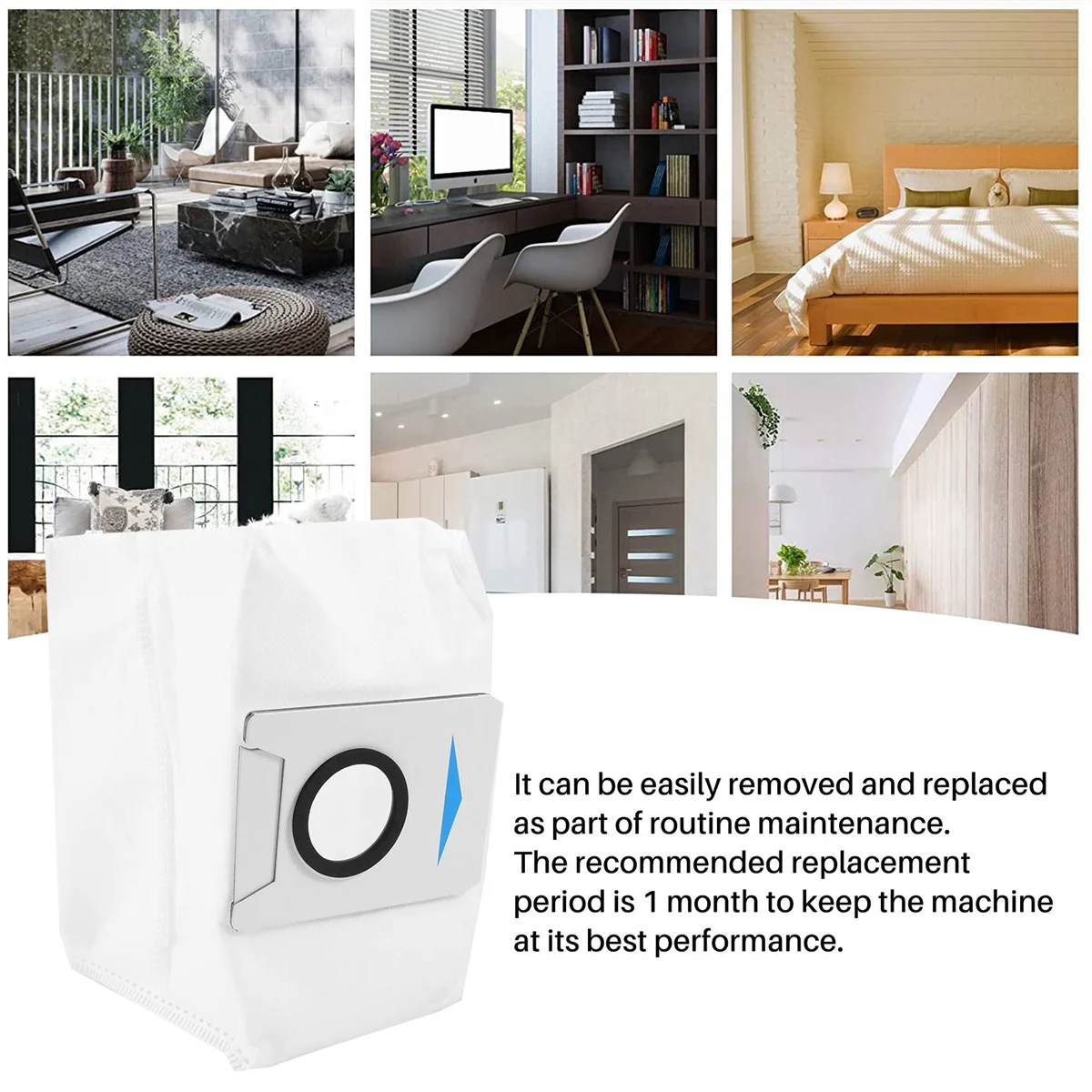 قطع غيار لروبوت ECOVACS DEEBOT X1 OMNI Turbo ، أكياس الغبار ، ملحقات مكنسة كهربائية 10