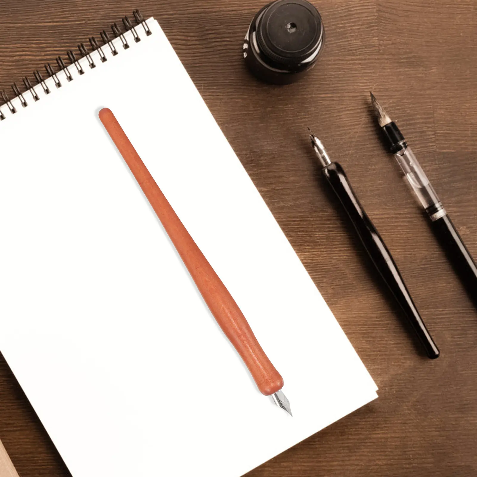 

Набор из 4 деревянных держателей для перьевых ручек в мультяшном стиле, эргономичные держатели для каллиграфических перьев, принадлежности для письма и рисования, держатели для каллиграфических перьев