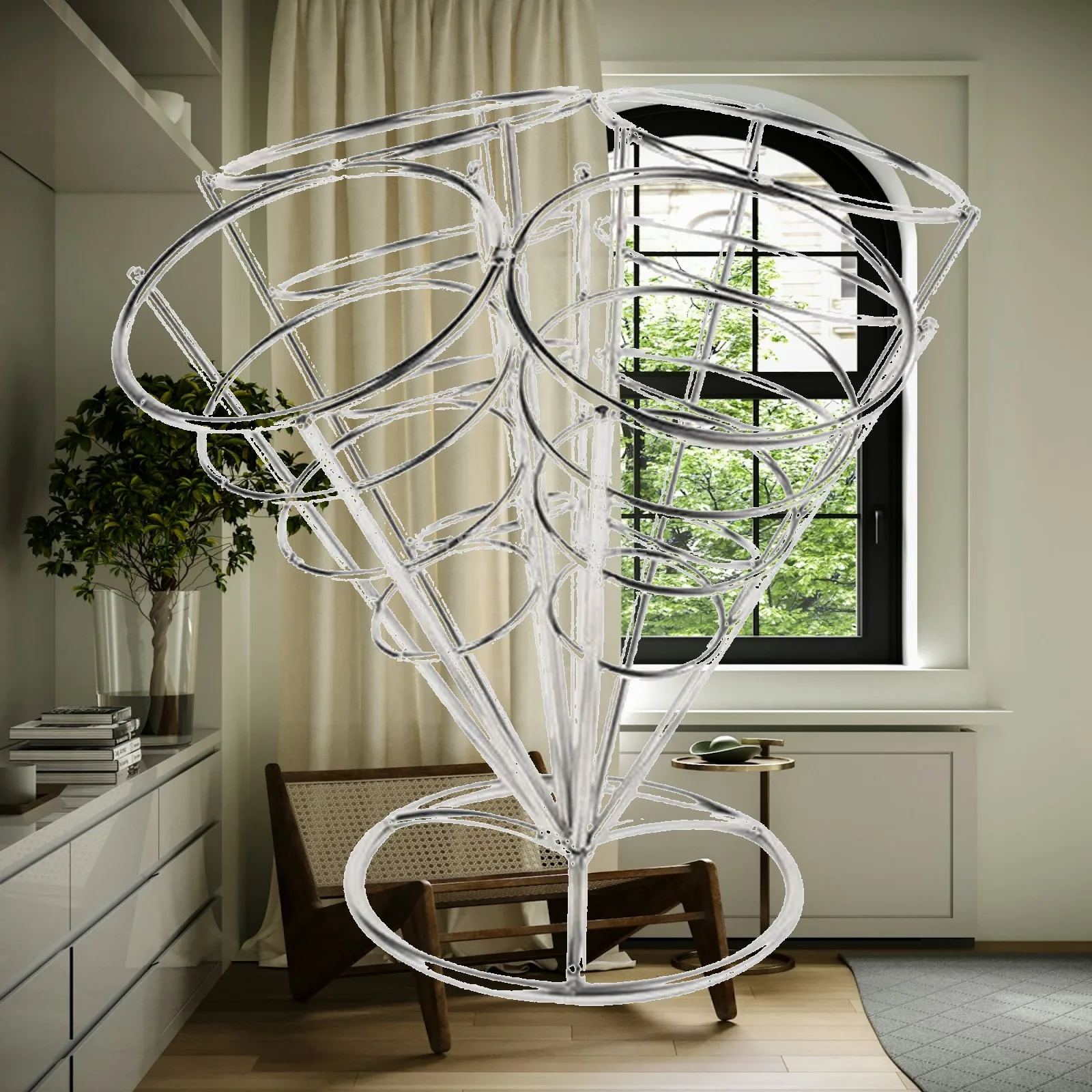 Sturdy Snack Display Rack for Paper Cone Serving Holder Countertop Organizer for Cafe and Home Party