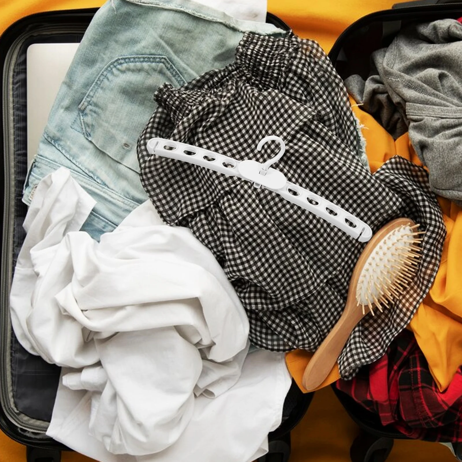 Appendiabiti pieghevole da viaggio Stendino per calzini pieghevole portatile Appendiabiti pieghevoli in plastica Salvaspazio per armadio