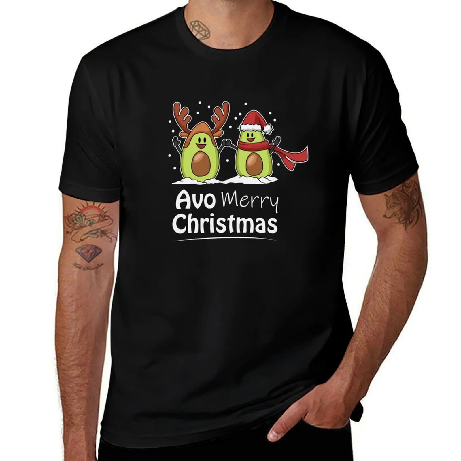 

Avo Merry Christmas T-Shirt t shirt for man 100 percent cotton man t shirt cotton T-Shirt