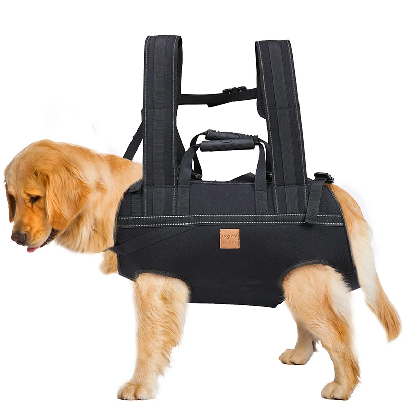 

Creative Products Pet Lift Harness Sling Dog Carrier Bag Hind Leg Stair Support Old Disabled Big Large Dog Backpack Moving Bag