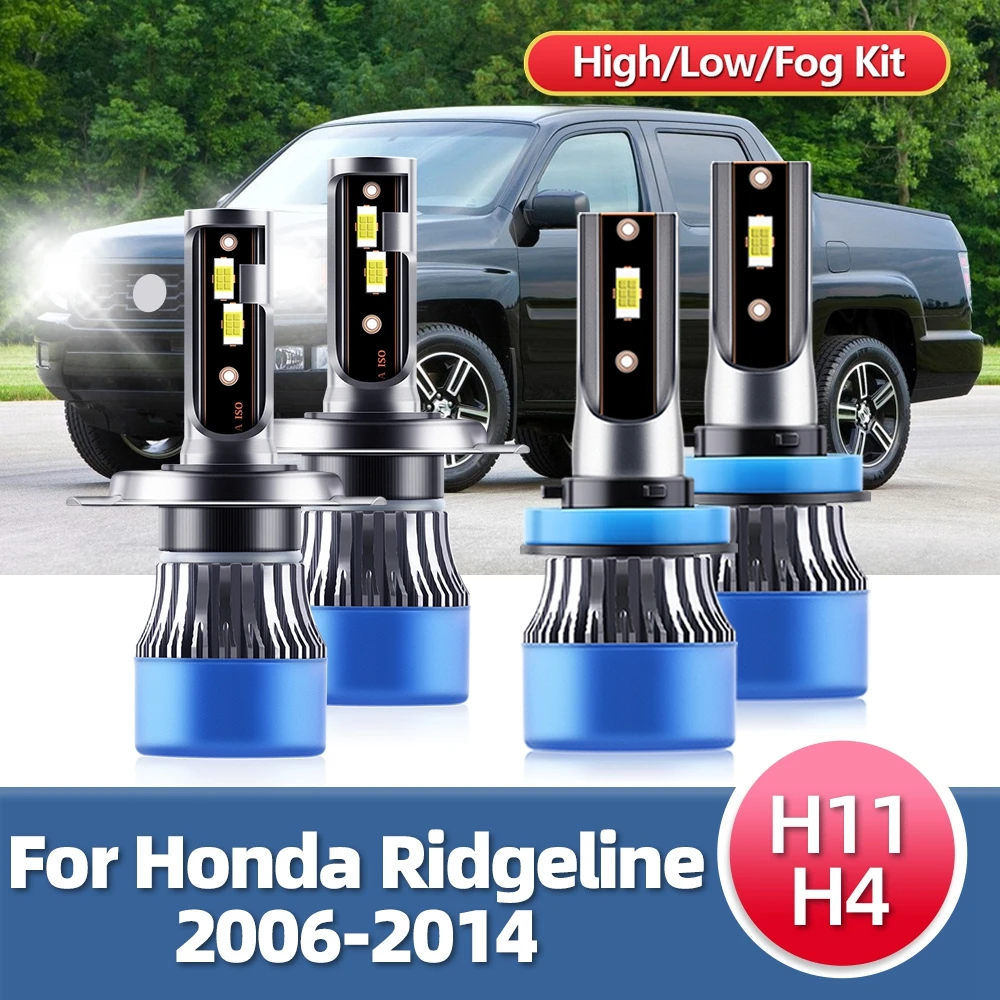 110W CSP Car Headlight Bulb Turbo For Honda Ridgeline 2006 2007 2008 2009 2010 2011 2012 2013 2014 Auto Led 12V Headlamp 15000LM