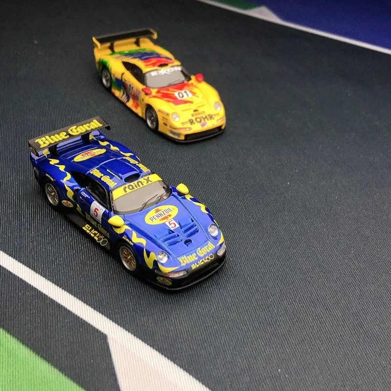 سباركي 1/64 911 GT1 المرجان الأزرق و 1997 ROHR سباق لعبة معدنيّة سيارة دييكاست نموذج معدني الهدايا