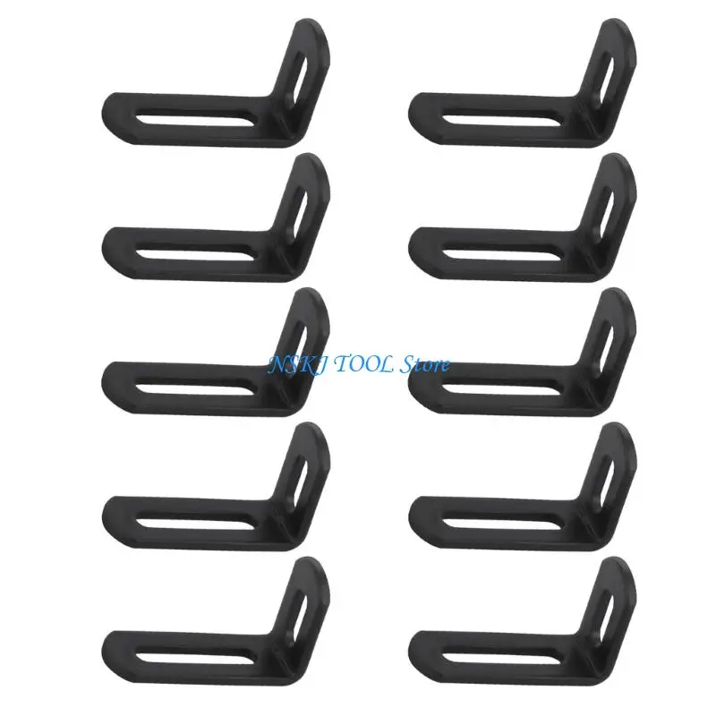 

L8RC Iron Fixing Brackets With Reinforced 90 Degree Angles Structure for Heavy Furniture Wall Reinforcement