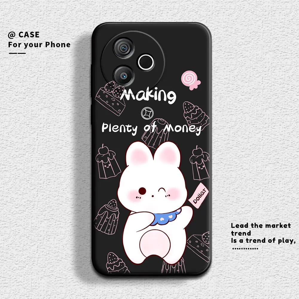 For Blackview Shark 8 4G Case Cute Panda Soft Silicone Couple Phone Case For Blackview Shark8 Protect Shockproof Cartoon Cover