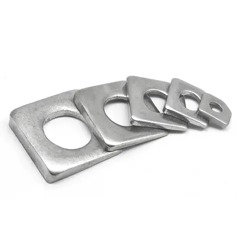 304 스테인레스 스틸 U 스틸 채널 스틸 사각 테이퍼, 코너 와셔 개스킷 없음, M6, M8, M10, M12, M14, M16 ~ m30, 1-10 개