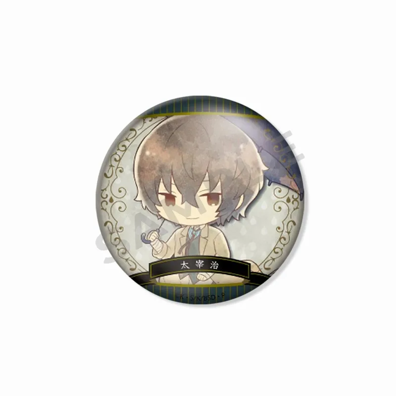 Classic Anime Character Acrylic Badge Funny Osamu Dazai Figure Cartoon Brooch Backpack Clothes Accessories Lapel Pin Friend Gift