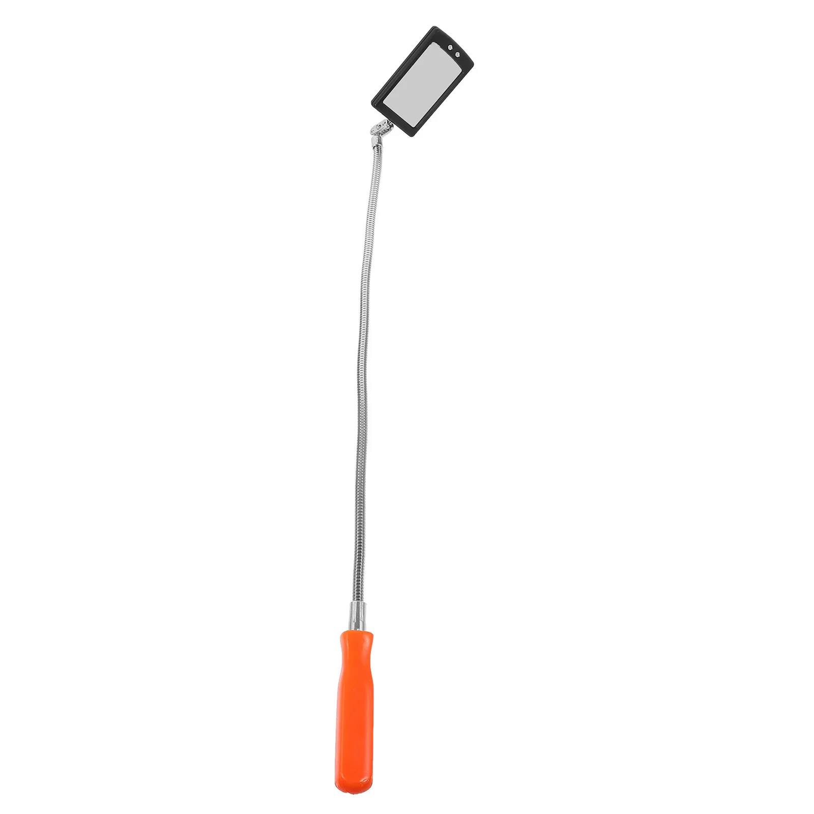 Large 85Mm Flexible Inspection Mirror Telescoping Stick Adjustable Auto Mechanic Tool For Vehicle Wall Use, Extendable