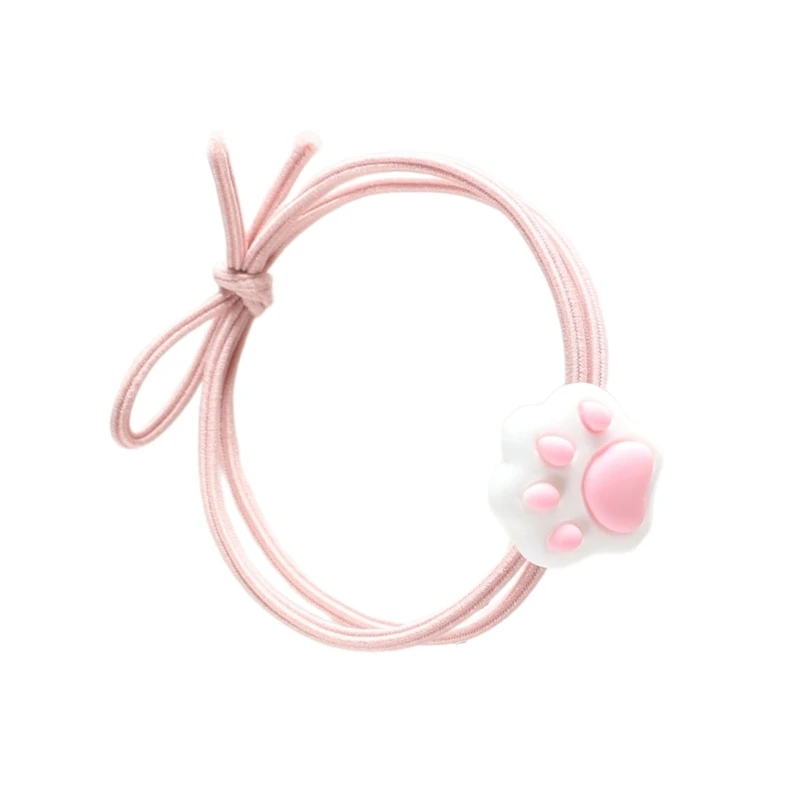 Cartoon Kitten Hair Tie Hair Rope Strong Hold Christmas Costume Hair Rope Non-Slip