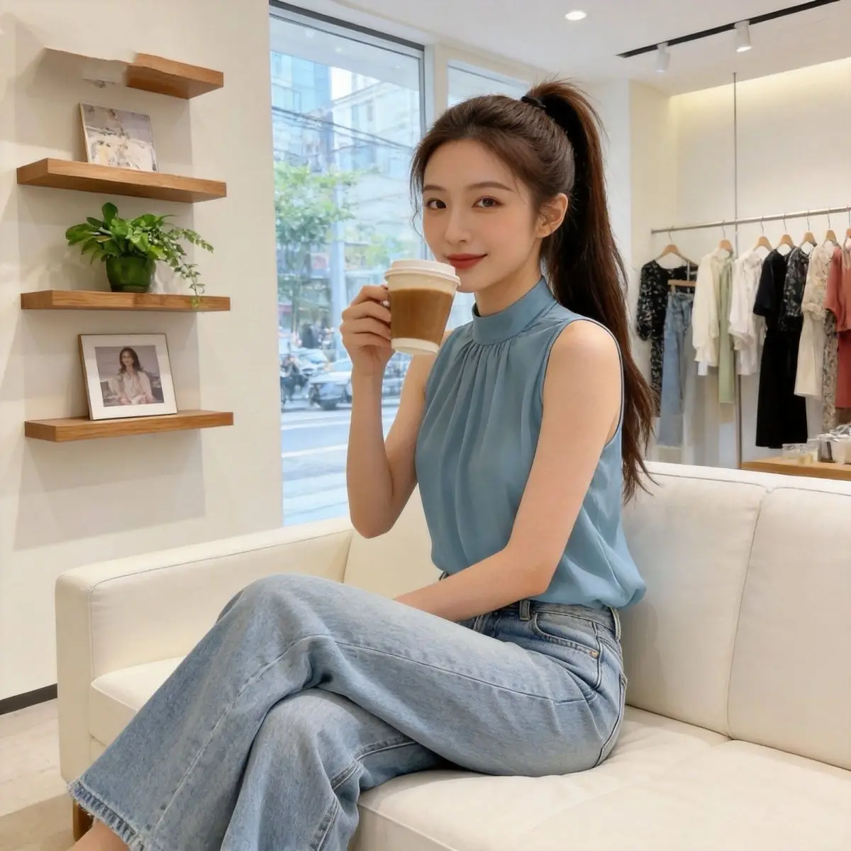 

Elegant Orange Chiffon Shirt Stylish Unique Beautiful New Model Summer Fashion High Quality Women's French Style Breathable S...