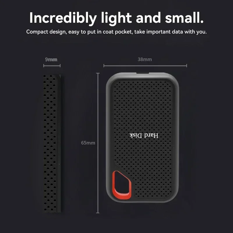 Xiaomi Mijia Hard Disk Mobile SSD E61 2TB 8TB 256TB USB 3.1 HD External Hard for Laptop PS5 Mobile Hard Disk HDD Storage Devices