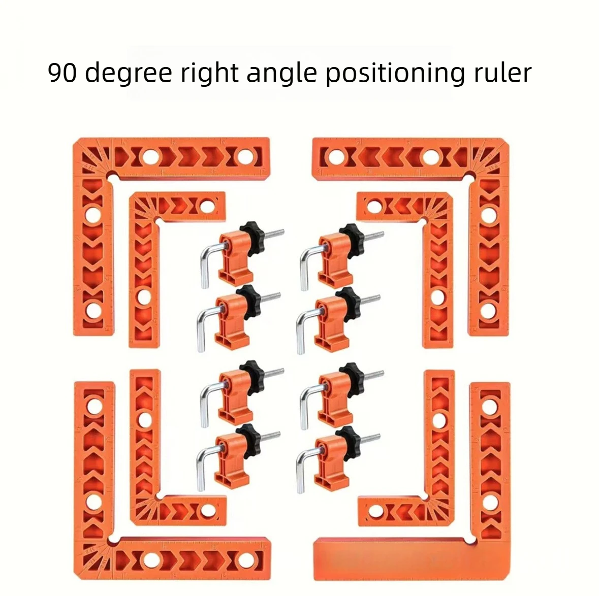 90 Degree Woodworking Positioning Square 4 Inch Right Angle Corner Fixing Jig Furniture Assembly Tool