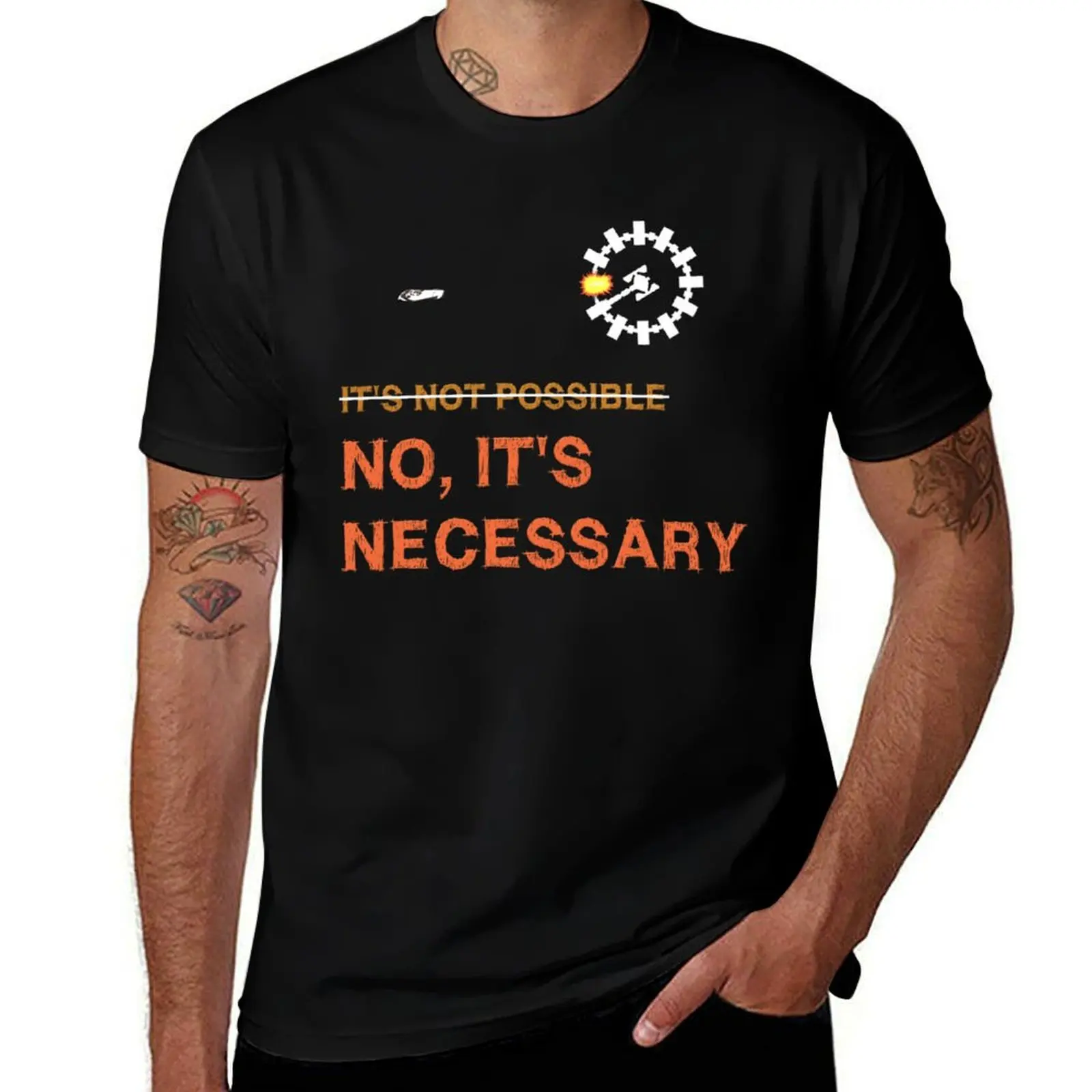 Interstellar Docking It's Necessary T-Shirt Comfortable Daily Wear Tee T-Shirt