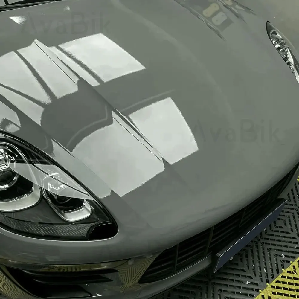 

Car Body Sticker High Glossy PET Nardo Grey Vinyl Wrap Film Waterproof Decor Self-Adhesive Decal Auto Motorcycle DIY Accessories