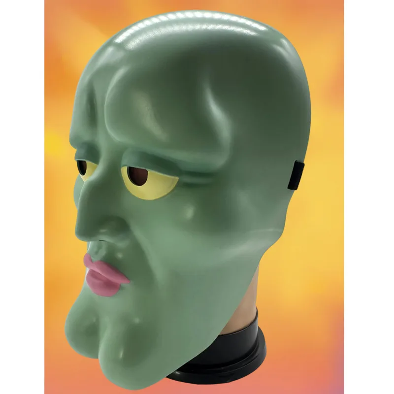 Máscara de calamar, pulpo, máscara de chico guapo, tocado, broma divertida, accesorio de Cosplay para fiesta, decoración de disfraces de Halloween