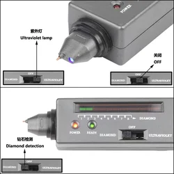 Handheld diamond tester moissanite tester true and false diamond tester high efficiency and high precision