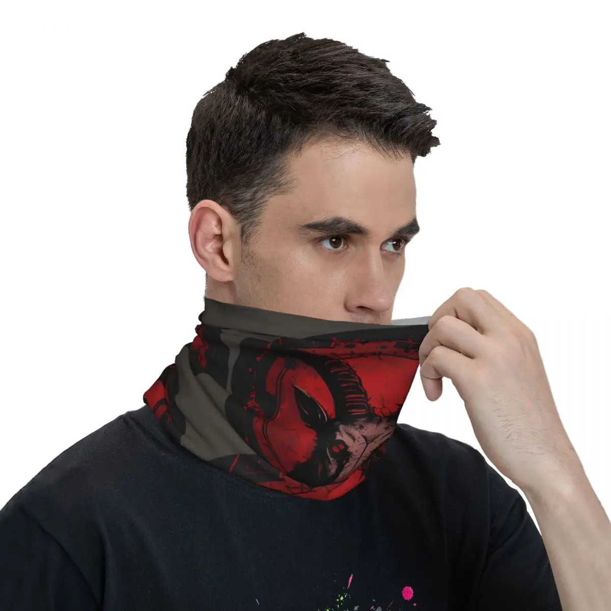 Écharpe de chèvre satanique pour le cou et le visage, foulard de la présidence, masque en polyester