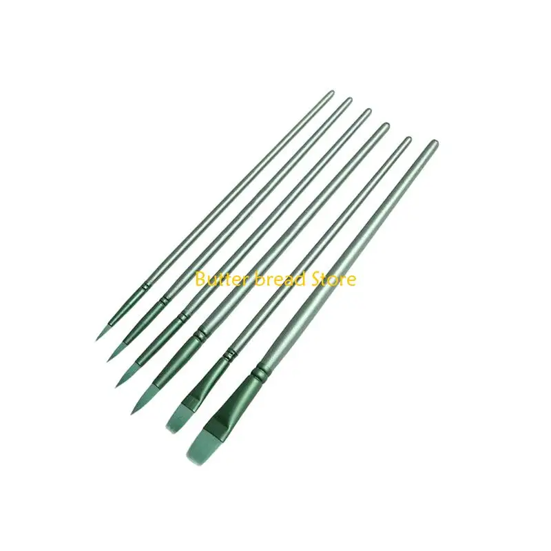 W89C Pack of Multipurpose Painting Brushes Set for Artists Students Detail Work Smooth Strokes Professional Art Brushes