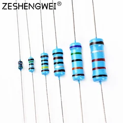 20PCS 1W Metal Film Resistor 1% Five-color Ring Power Resistor 0.1~1M 2 4.7 10R 47 100 220 360 470 1K 2.2K 10K 22K 4.7K 100K Ohm