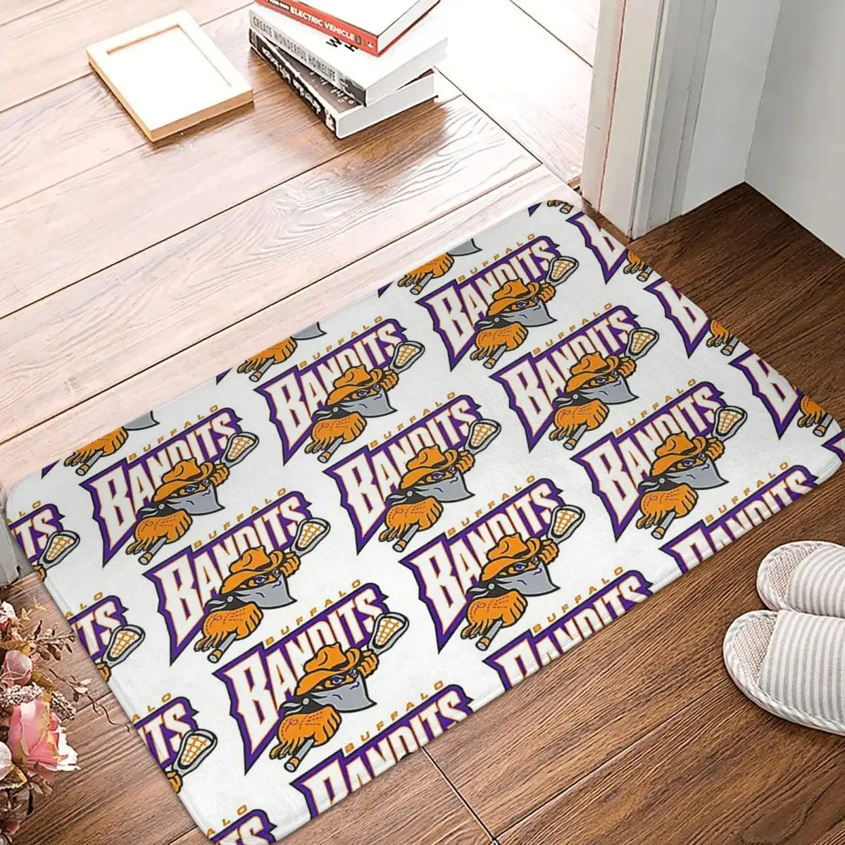 

Buffalo Bandits Logo Design Doormat Rug Carpet Mat Footpad Polyester Anti-slip Antiwear Entrance Kitchen Bedroom Balcony Toilet