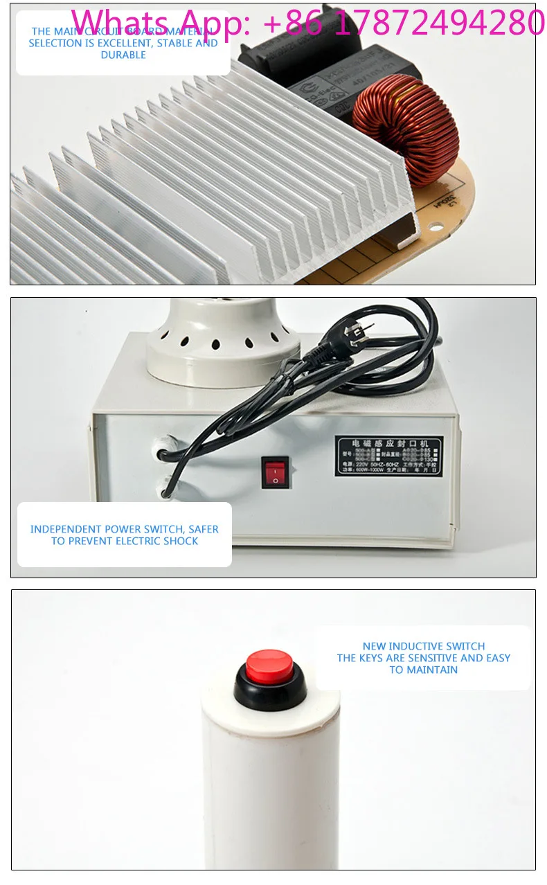 Bottle Cap Sealer Portable Overheat Protection Oil Drum Foil Gasket Sealing Tool