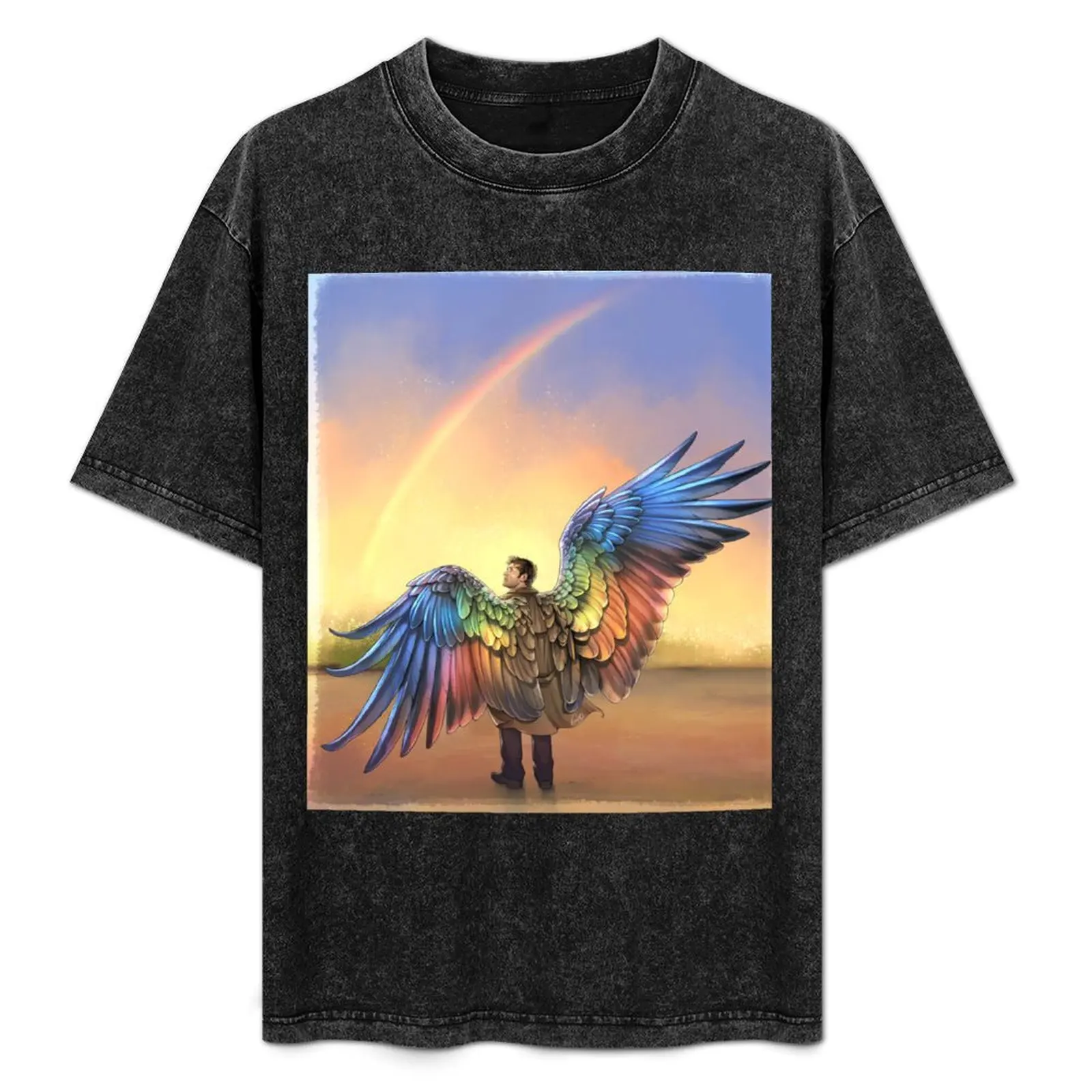 

Rainbow Angel T-Shirt Sun Block Outdoor T-Shirt