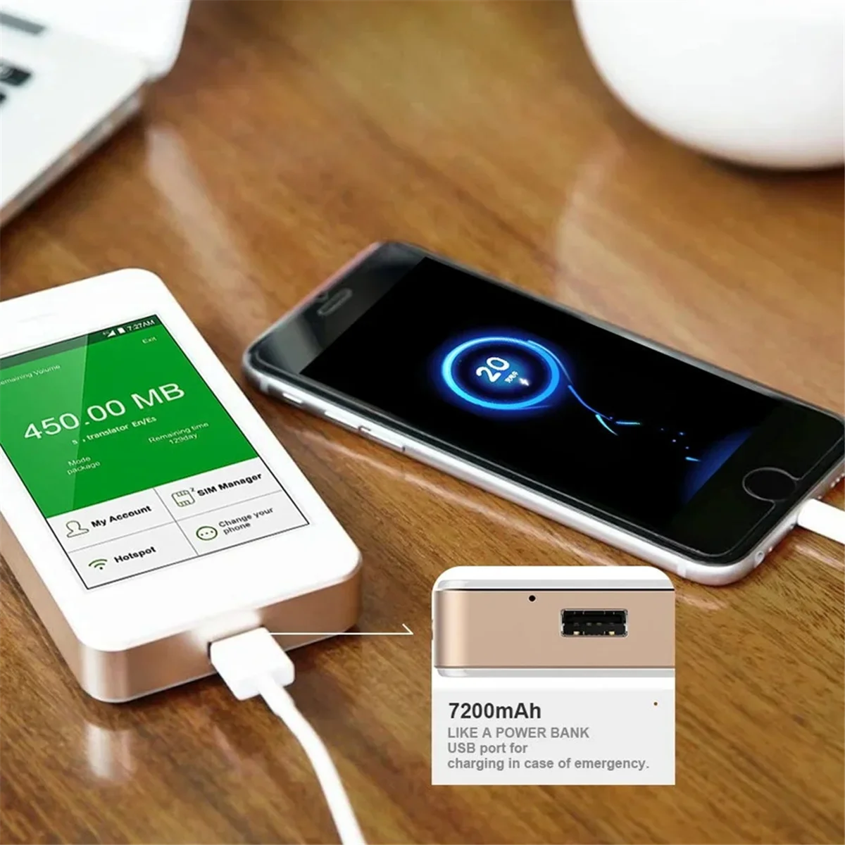 

2025+Travel Hotspot G2 Pro Portable Mobile Wireless Modem Mini 4G LTE Wifi Sharing SIM Card Router Touch Screen Black