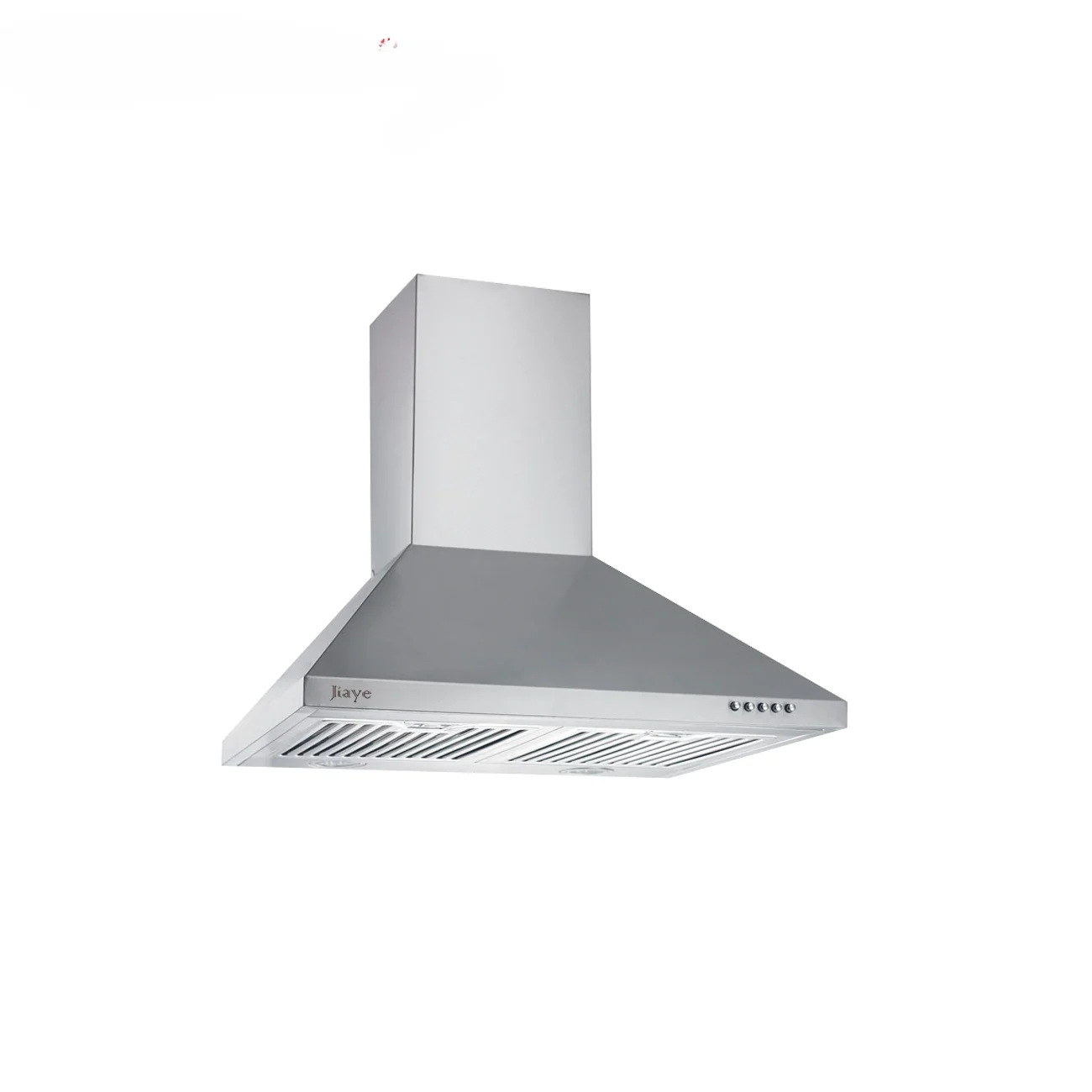 Jiaye Button Style Tower Shape Portable Mini Stainless Steel Kitchen exhaust smart chimney hood With Exhaust Vent